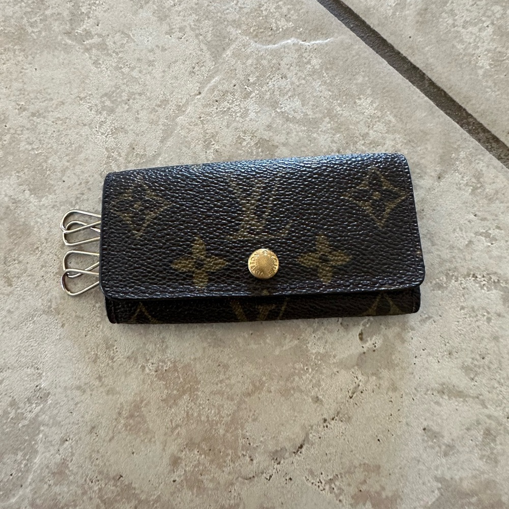 Louis Vuitton Monogram Brown and Gold Key Holder